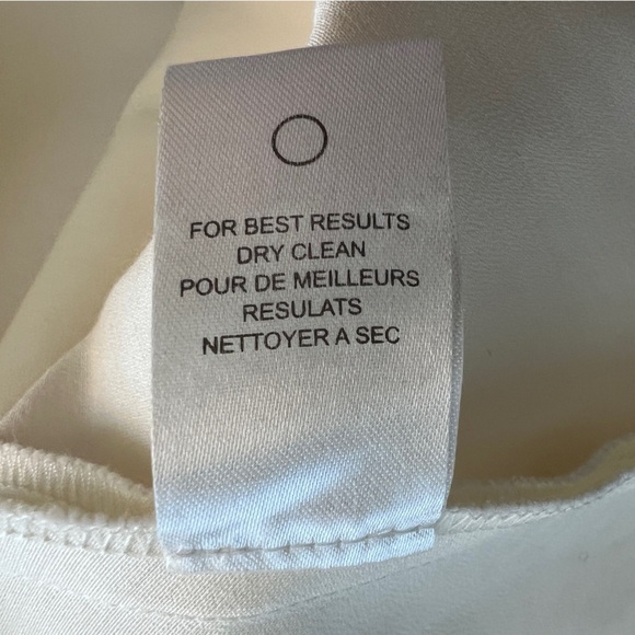 Halston Heritage Structured White Halter Skater Style Dress size 4 - Picture 10 of 14